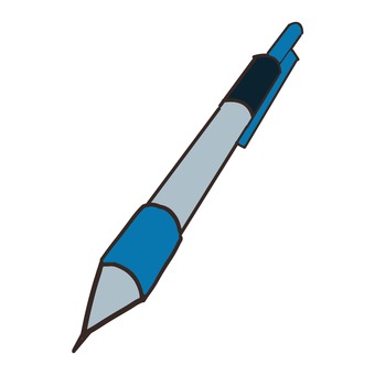 ペン ペン,文房具,青,筆記用具,シャーペンのイラスト素材