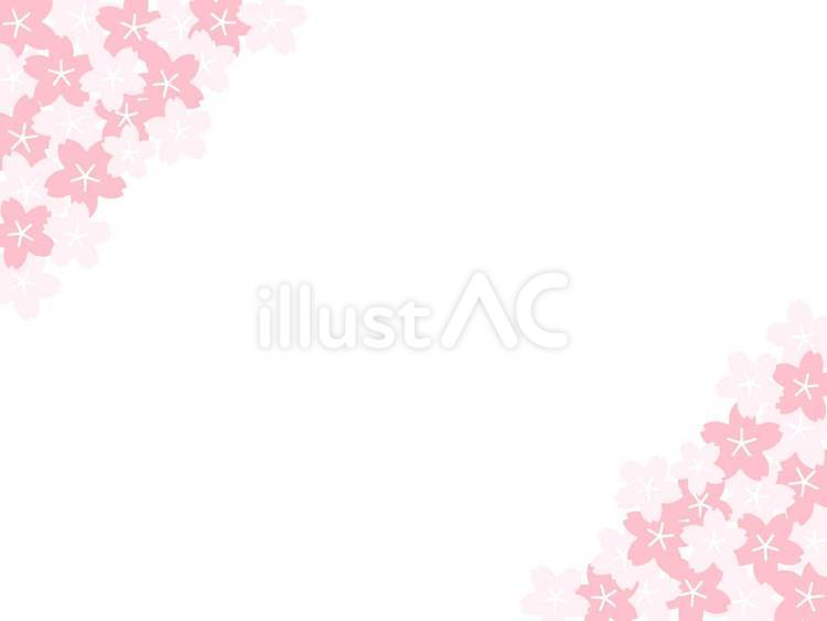 桜の花の背景素材7 桜,華やか,かわいいのイラスト素材