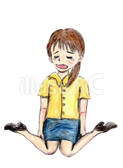 へたり込む女性2