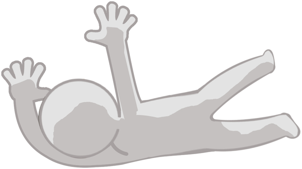 倒れた人物 倒れる,転倒,転ぶ,全身,事故,人物,イメージのイラスト素材