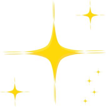 キラキラ星③ 煌めき,複数,デジタル,ai,jpg,png,フラットイラスト,無料,主線なし,商用利用可のイラスト素材
