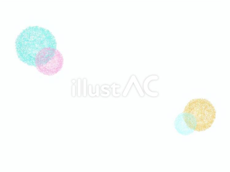 ほのぼの可愛いマルのフレーム・あしらい まる,色鉛筆,ほのぼののイラスト素材
