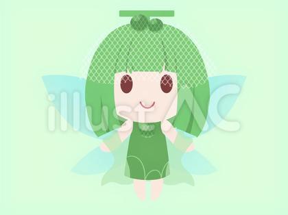 シンプル可愛いメロンの妖精