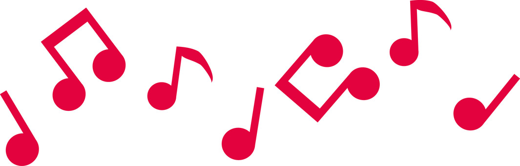 音符ライン 音符,メロディ,音楽,8分音符,罫線,線,飾り罫,ライン,あしらい,飾りのイラスト素材