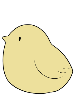 Illustration, chick, tiny, simple, 