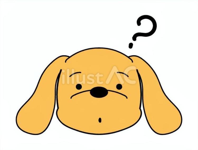 はてな顔の犬 犬,ペット,ミニチュアダックスフンドのイラスト素材