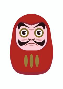 ダルマ 達磨,福,受験,年賀状,お正月,和物,和,伝統工芸品,玩具,祈願のイラスト素材