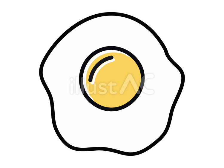 アイコン【目玉焼き】 アイコン,目玉焼き,たまごのイラスト素材