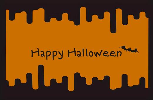 上下ドロドロのハロウィン壁紙 ハロウィン,ドロドロ,背景,壁紙,不気味,フレーム,垂れる,可愛い,10月,イベントのイラスト素材