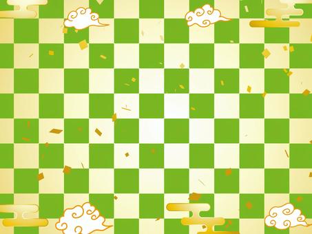 正月和風和柄年賀状 年賀状,和柄,和風,正月,可愛い,美しい,ベクター,紙吹雪,パーティー,お祝いのイラスト素材