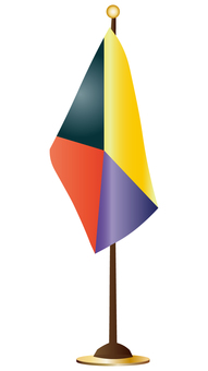 Z旗の卓上旗 z旗,卓上旗,国際信号旗,シンボル,マークのイラスト素材