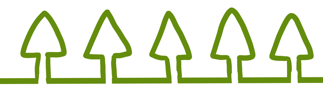 一筆書き　木 木,一筆書き,線画,緑,木々,シンプル,手書きのイラスト素材