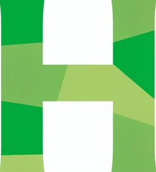 カラフルH 文字,アルファベット,大文字,シンプル,hのイラスト素材