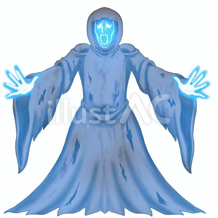 半透明の亡霊 亡霊,ゴースト,亡者のイラスト素材