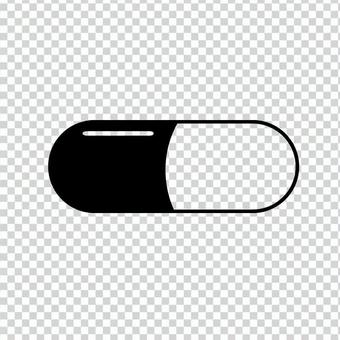 カプセル 薬 黒 透過 シルエット カプセル,薬,アイコン,シルエット,透過,医療品,内服,服薬,治療,医療のイラスト素材