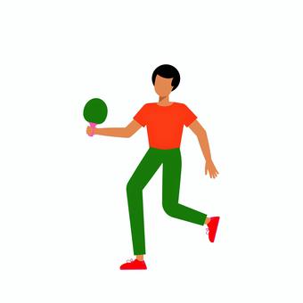 卓球 008 卓球,ピンポン,スポーツ,男性,運動,ラケット,アクティブ,イラスト,トレーニング,試合のイラスト素材