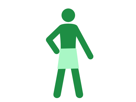 バスタオルを腰に巻く湯上がりの人(緑) バスタオルを腰に巻く湯上がりの人(緑) バスタオル,腰,入浴,温泉,スパ,お風呂,湯上がり,風呂上がり,シャワー,バスタイムのイラスト素材