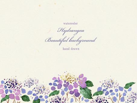 Hydrangea vintage watercolor background horizontal composition, JPG, PNG and AI Hydrangea vintage watercolor background horizontal composition, , JPG, PNG and AI