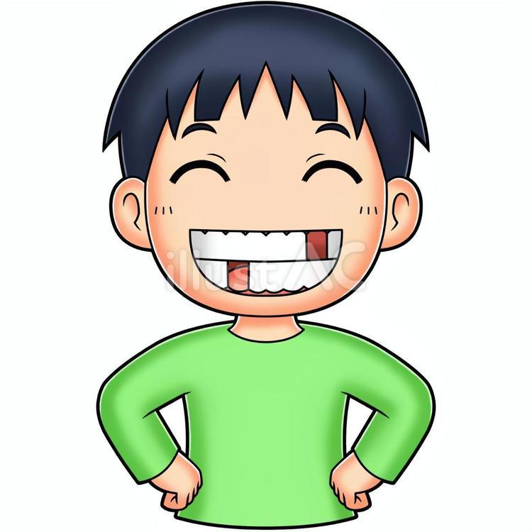 歯抜け 歯抜け,わんぱく,笑顔のイラスト素材