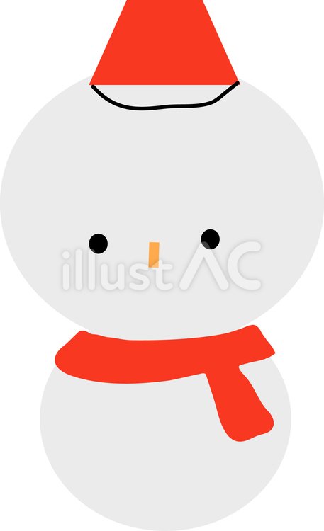 ゆきだるまのイラスト スノーマン,ウィンタースポーツ,大雪のイラスト素材