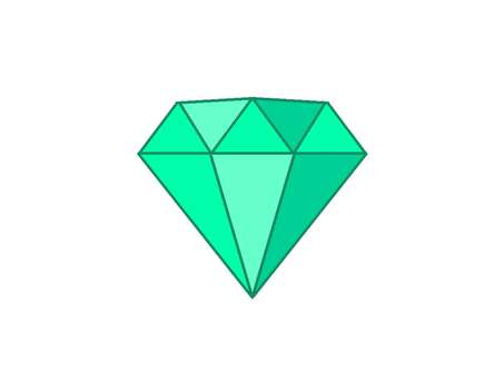 Illustration, gem, beautiful, simple, 