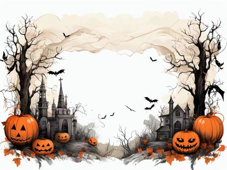 ハロウィンをイメージした背景
