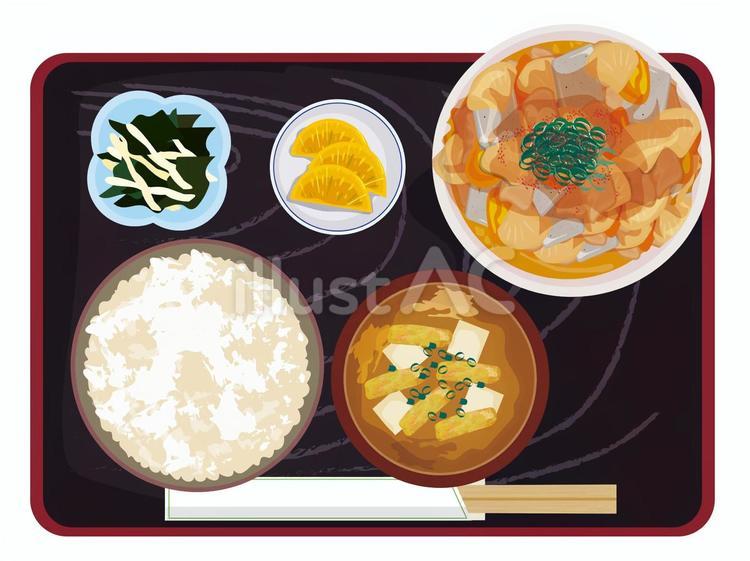 もつ煮定食 もつ煮込み,定食,和食のイラスト素材