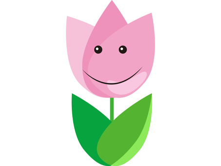 Tulip with face, , JPG, PNG and AI