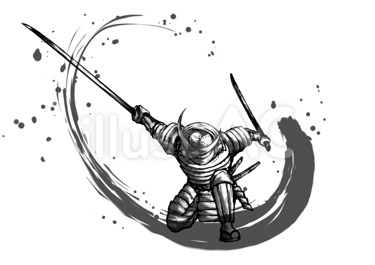 手描き武士風キャラクター絵画 Amazon.co.jp: アートパネル 和風 武士 超カッコいい 最強 侍 剣道