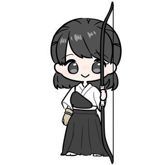 Illustration, archery, bow road, club activities, 