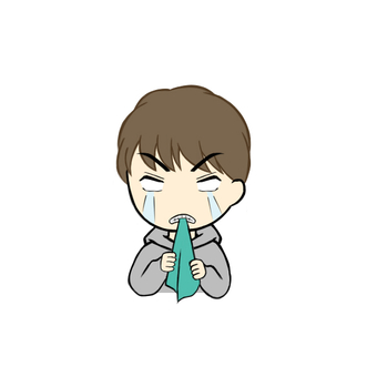 Illustration, male, boy, cry, 