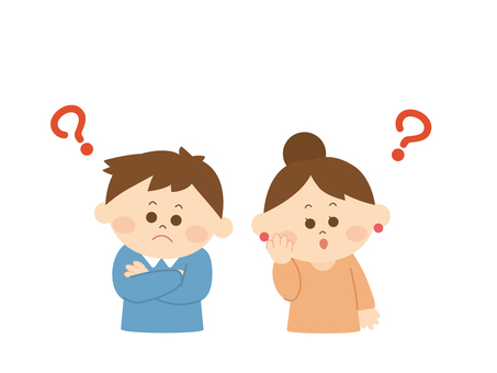Young men and women who have doubts1, JPG, PNG and AI Young men and women who have doubts1, family, housewife, husband, JPG, PNG and AI