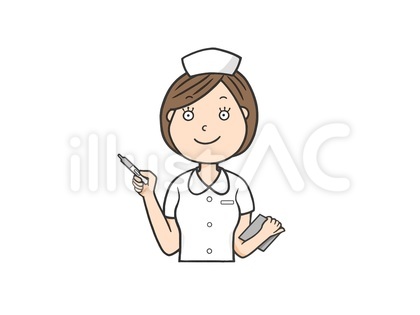 体調の聞き取りに来たナース(女性看護師)