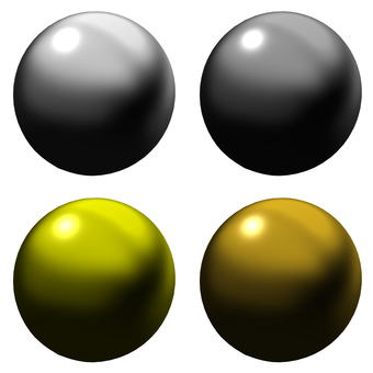 Illustration, metal ball, gloss, ball, 