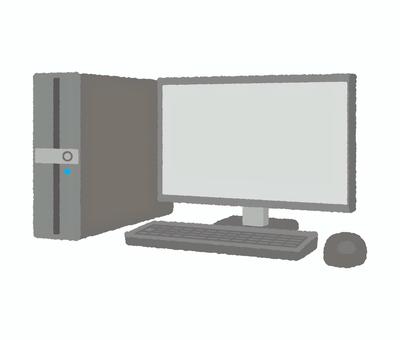 デスクトップパソコン デスクトップパソコン,オフィス,オフィス家具,事務用品,会社,職場,オフィス用品,pc,ビジネス,パソコンのイラスト素材