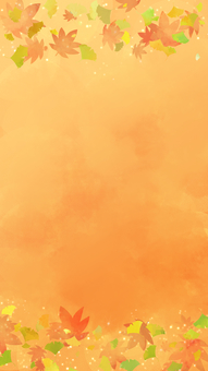 縦長の水彩風な配信背景素材 縦長の水彩風な配信背景素材 秋,スマホ壁紙,動画背景,もみじ,いちょう,配信,縦,sns,ショート,壁紙のイラスト素材