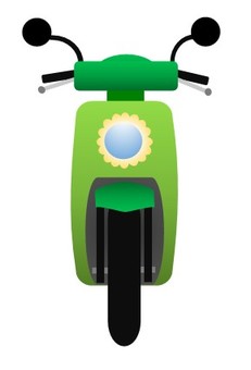 バイク84 スクーター,原付バイク,電動バイク,原動機付自転車,二輪車,自動二輪車,ミニバイク,ツーリング,オートバイ,バイクのイラスト素材