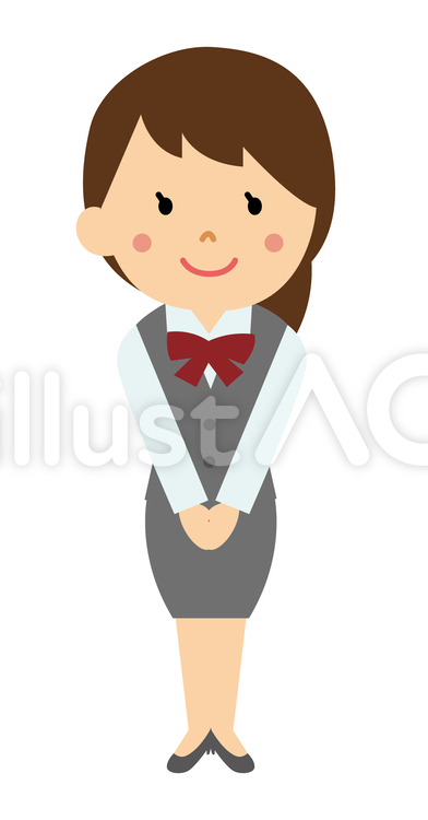 ご案内 ありがとうございます,受付のイラスト素材