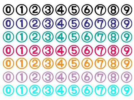 数字 数字 数字,1,2,3,4,5,6,7,8のイラスト素材