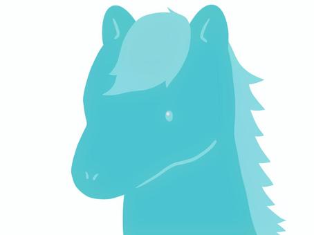 水色の馬
