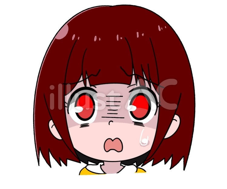 怖いものを見てしまった女の子イラスト No 無料イラストなら イラストac