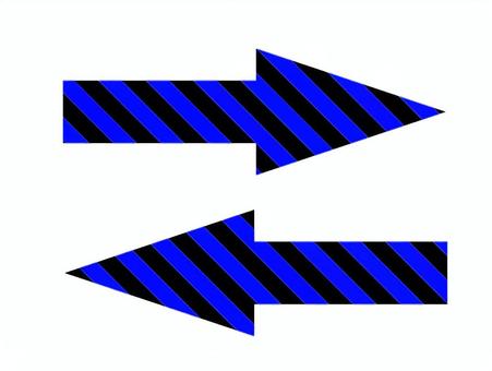 イラスト214　矢印 イラスト,矢印,方向,進行,しましま,ストライプ,アイコンのイラスト素材
