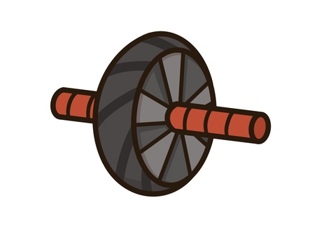 Illustration, rouleau musculaire abdominal, muscle abdominal, roller, 