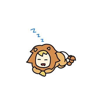 星座　擬人化　しし座 しし座,星座,12星座,占い,擬人化,かぶり物,動物,生物,かわいい,ゆるいのイラスト素材