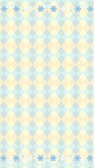 冬のイメージのスマホ背景素材 冬,雪の結晶,壁紙,かわいい,背景,スマホ壁紙,待ち受け,素材,12月,水色のイラスト素材