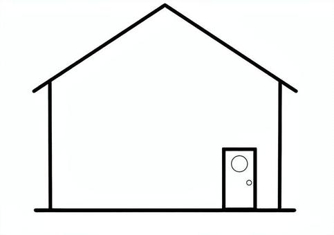 家フレーム フレーム,枠,四角,メモ,メモ帳,用紙,白紙,メッセージ,カード,白のイラスト素材