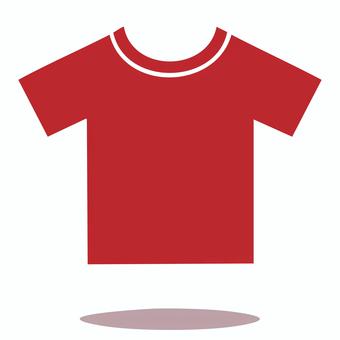 Tシャツのアイコン 赤 tシャツ,衣類,ティーシャツ,半袖,カットソー,衣服,カジュアル,シャツ,夏服,ファッションのイラスト素材