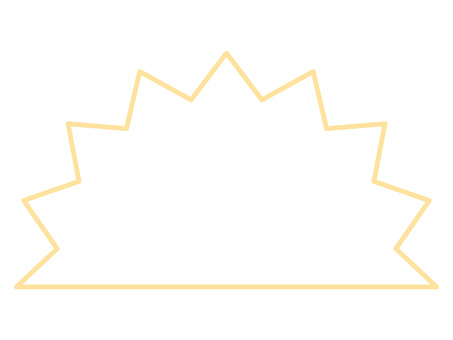 黄色い爆発風ギザギザのラベルフレーム フレーム,飾り枠,あしらい,コピースペース,装飾,見出し,メッセージ,ラベル,ワンポイント,かわいいのイラスト素材