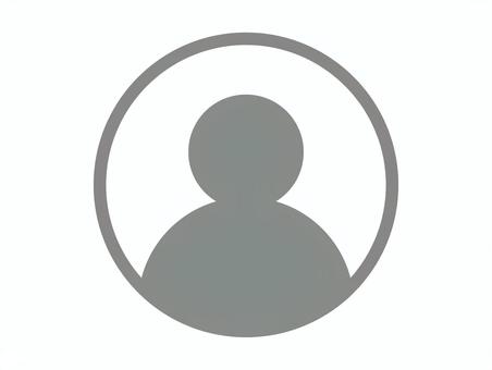 グレーのプロフィールアイコン　単体 プロフィール,ユーザー,アイコン,人,シルエット,アバター,人間,単体,単品,ピクログラムのイラスト素材