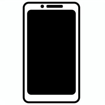シンプルなスマートフォンのアイコン スマートフォン,携帯電話,電話,画面,シンプル,モバイル,連絡,通信,連絡先,電子機器のイラスト素材